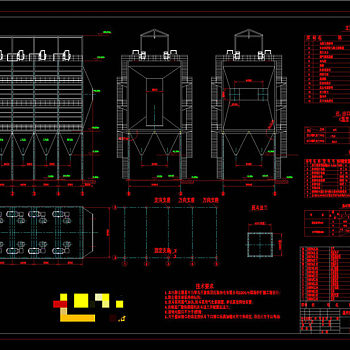 电除尘器CAD机械图纸