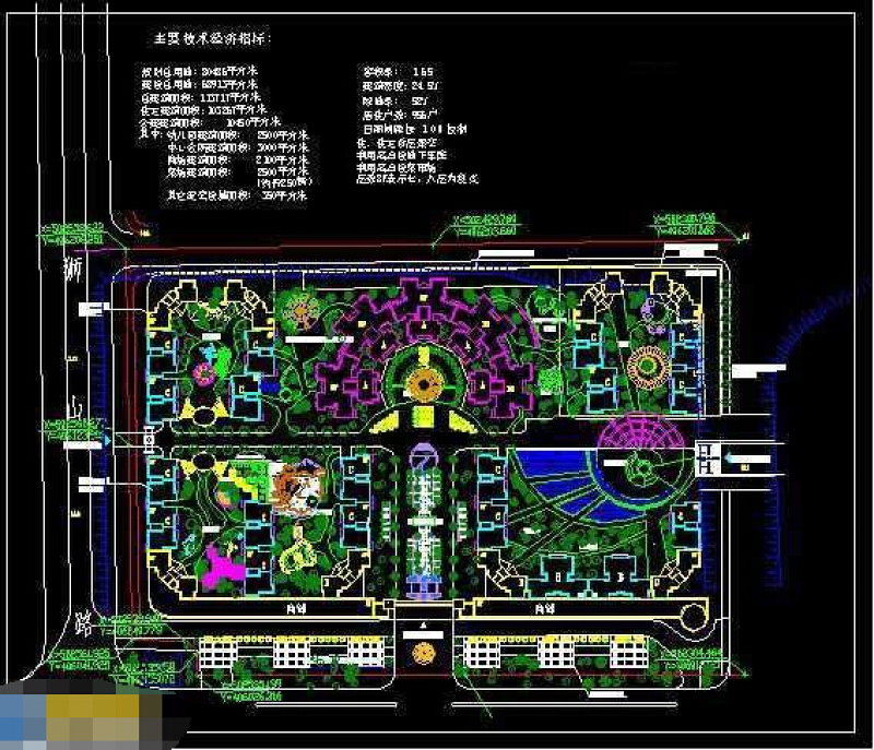 住宅大型<a href=https://www.yitu.cn/su/7987.html target=_blank class=infotextkey>小区</a>cad规划总<a href=https://www.yitu.cn/su/7392.html target=_blank class=infotextkey>平面</a>施工图