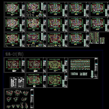 某高层住宅楼cad结构图