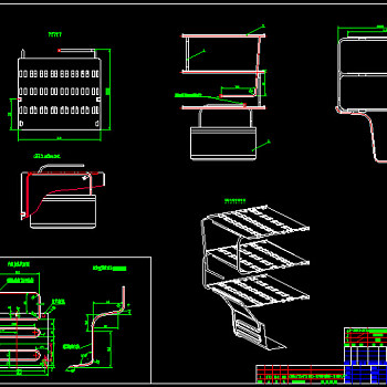 冰箱冷冻蒸发器总成CAD图纸