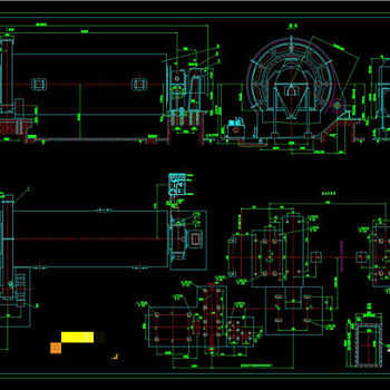 水泥磨CAD机械图纸
