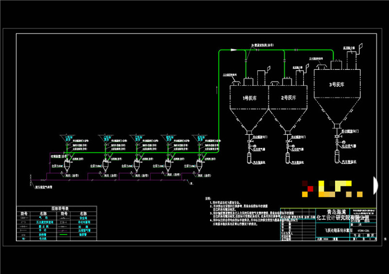 仓泵输灰系统流程图CAD机械<a href=https://www.yitu.cn/su/7937.html target=_blank class=infotextkey>图纸</a>