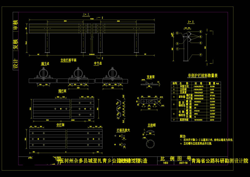 波形护栏cad<a href=https://www.yitu.cn/su/7937.html target=_blank class=infotextkey>图纸</a>