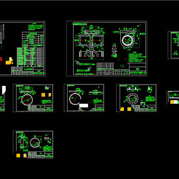 堵阀全套图纸CAD机械图纸