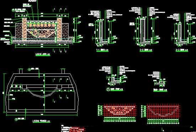 入口标志墙LOGO墙<a href=https://www.yitu.cn/sketchup/shuijing/index.html target=_blank class=infotextkey><a href=https://www.yitu.cn/su/5628.html target=_blank class=infotextkey>水</a>景</a>墙CAD施工详图