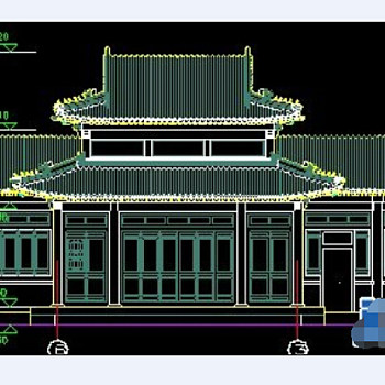 某古建cad建筑方案图