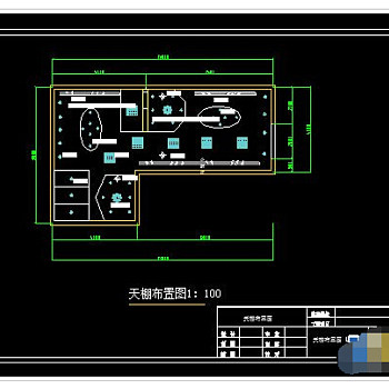 某品牌服装专卖店cad施工设计图纸