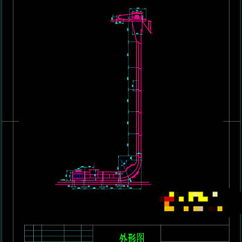 刮板输送机总图CAD机械图纸