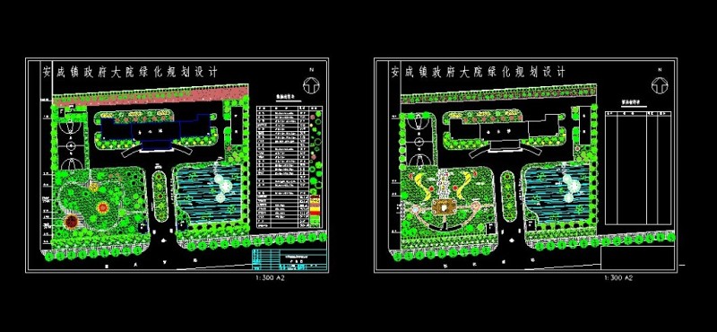 某旅游乡镇政府院落cad规划<a href=https://www.yitu.cn/su/7590.html target=_blank class=infotextkey>设计</a>图