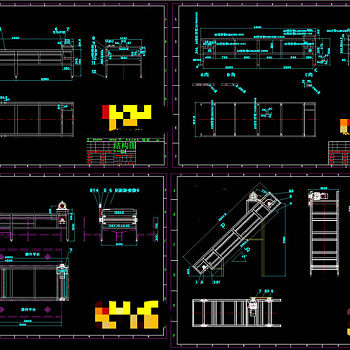 刮板提升机和检果机图纸CAD机械图纸