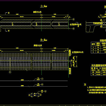 桥面板cad图纸