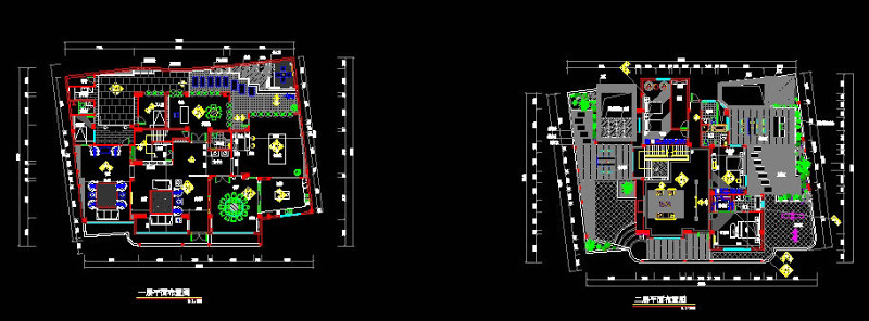 <a href=https://www.yitu.cn/su/7392.html target=_blank class=infotextkey>平面</a>及立面图cad图稿素材