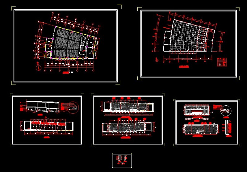 某大学阶梯式大<a href=https://www.yitu.cn/sketchup/huiyishi/index.html target=_blank class=infotextkey>会议室</a>CAD<a href=https://www.yitu.cn/su/7590.html target=_blank class=infotextkey>设计</a>施工图