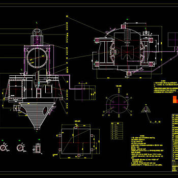 选粉机设计素材CAD机械图纸