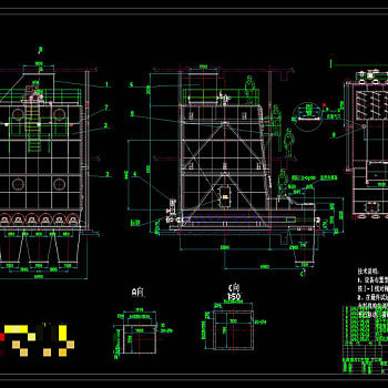 炉前螺旋料仓CAD机械图纸