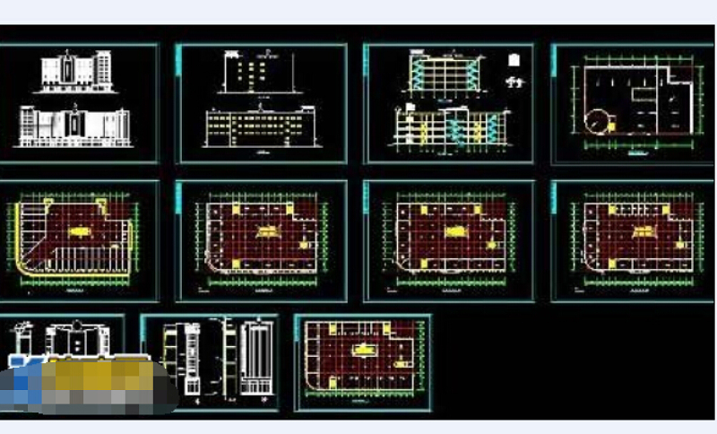 某大型综合<a href=https://www.yitu.cn/su/6794.html target=_blank class=infotextkey>商场</a>全套建筑cad施工<a href=https://www.yitu.cn/su/7590.html target=_blank class=infotextkey>设计</a>图