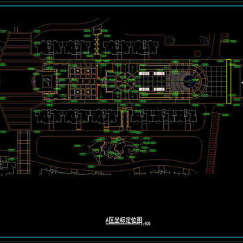 小区景观cad图纸