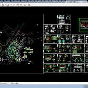 高档办公楼规划及全套CAD建筑施工图