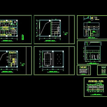 一整套服装店装修设计cad施工图纸