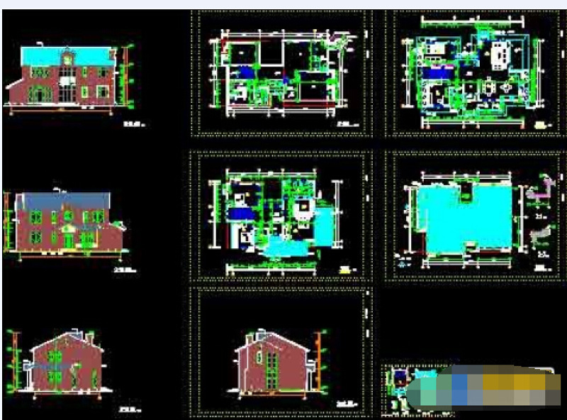 <a href=https://www.yitu.cn/sketchup/huayi/index.html target=_blank class=infotextkey>花</a>园别墅整套CAD<a href=https://www.yitu.cn/su/7590.html target=_blank class=infotextkey>设计</a>施工<a href=https://www.yitu.cn/su/7937.html target=_blank class=infotextkey>图纸</a>