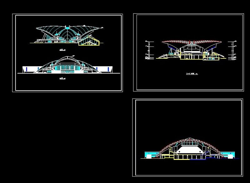 某多功能大型会展中心CAD全套施工图