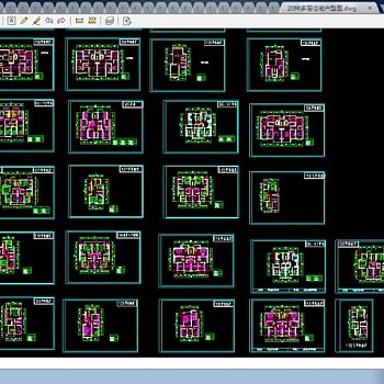 几十种多层住宅楼品CAD户型图纸