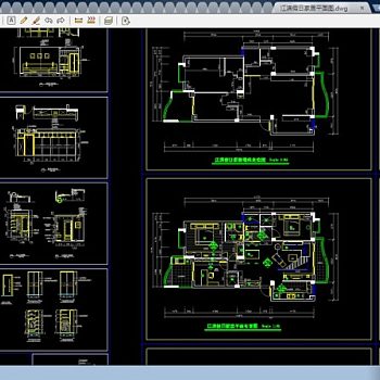 江滨假日家居全套cad设计图纸
