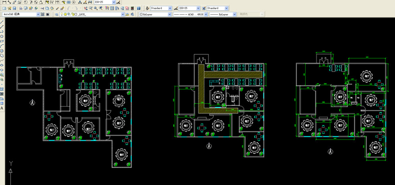 餐馆CAD<a href=https://www.yitu.cn/su/7392.html target=_blank class=infotextkey>平面</a>图片