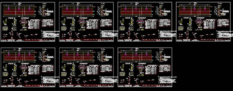 引<a href=https://www.yitu.cn/su/8137.html target=_blank class=infotextkey>桥</a>防撞护栏cad图素材