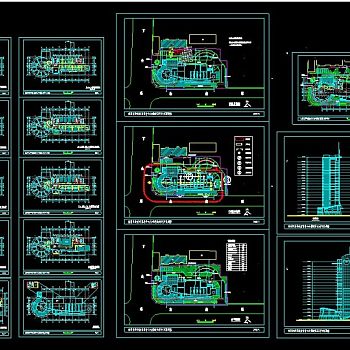 高层办公大楼全套cad设计方案图纸
