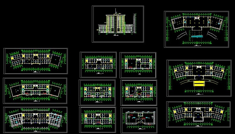 某市公安局建筑CAD施工<a href=https://www.yitu.cn/su/7937.html target=_blank class=infotextkey>图纸</a>