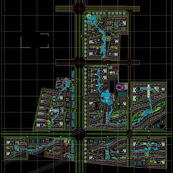 小区规划总图cad图纸
