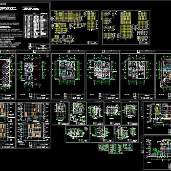 别墅全套建施图CAD图纸