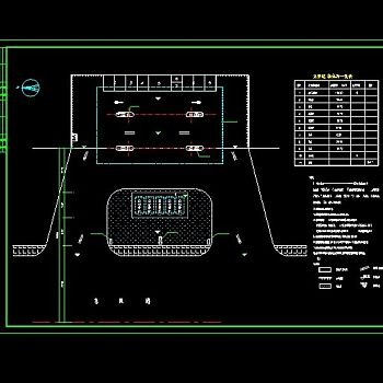 大型加油站设计总平面cad施工图纸