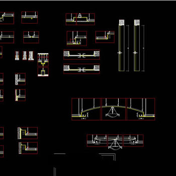 标准天花大样图集cad图纸