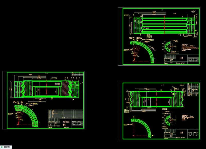 回转支承的CAD图