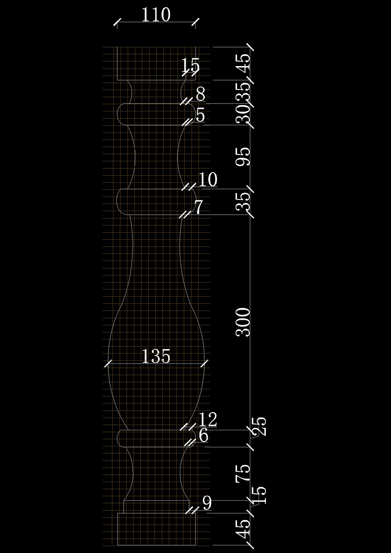 cad<a href=https://www.yitu.cn/sketchup/huayi/index.html target=_blank class=infotextkey>花</a>瓶结构图