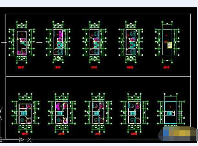 某一<a href=https://www.yitu.cn/su/7608.html target=_blank class=infotextkey>居室</a>小<a href=https://www.yitu.cn/su/7212.html target=_blank class=infotextkey>户型</a>住宅cad<a href=https://www.yitu.cn/su/7590.html target=_blank class=infotextkey>设计</a>施工图