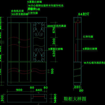 柜子cad图块素材