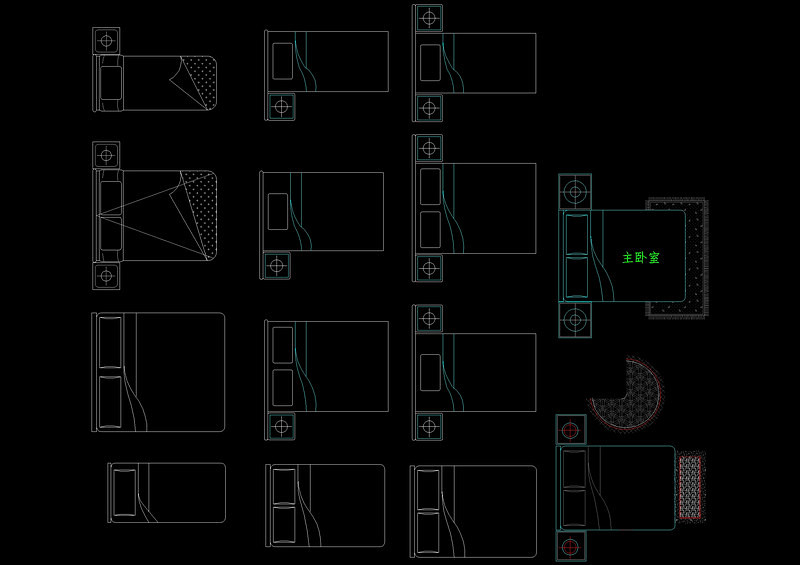 <a href=https://www.yitu.cn/su/8095.html target=_blank class=infotextkey>床图</a>块cad<a href=https://www.yitu.cn/su/7937.html target=_blank class=infotextkey>图纸</a>