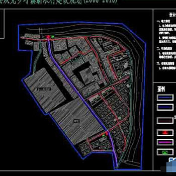 新农村建设电力电讯规划cad设计图