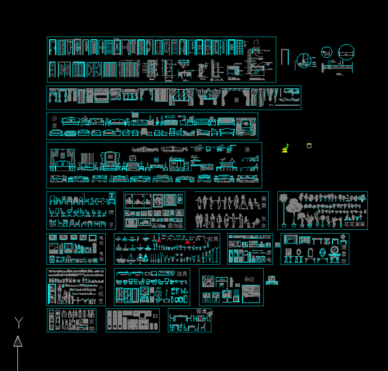 室内cad高<a href=https://www.yitu.cn/su/5628.html target=_blank class=infotextkey>水</a>准立面图库