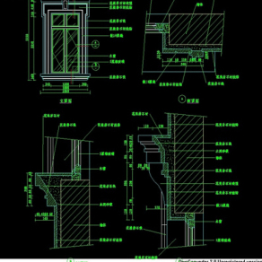 西式窗详图CAD