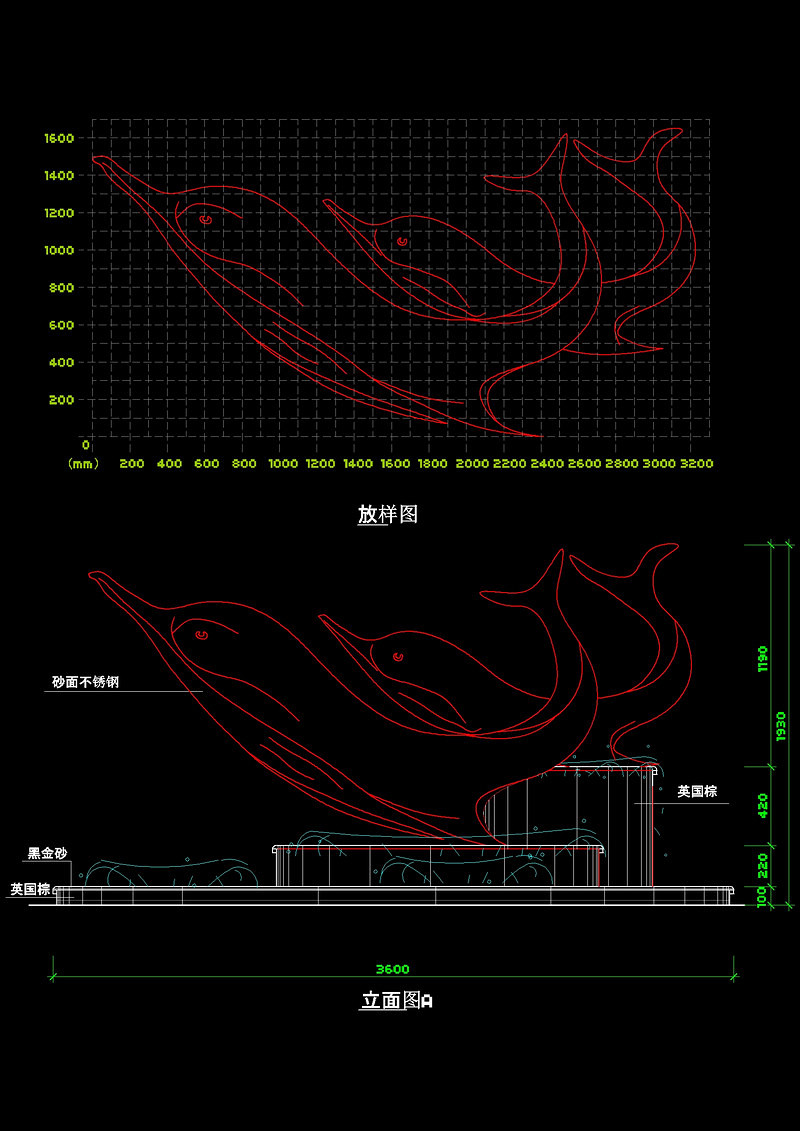 <a href=https://www.yitu.cn/sketchup/diaoke/index.html target=_blank class=infotextkey>雕塑</a>立面cad<a href=https://www.yitu.cn/su/7937.html target=_blank class=infotextkey>图纸</a>