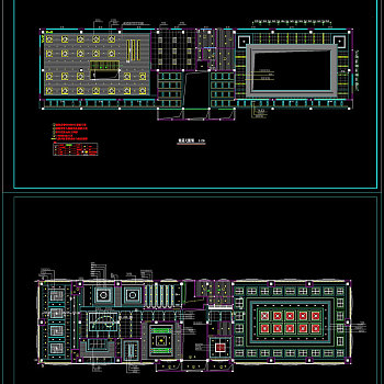会所天花装饰cad图纸