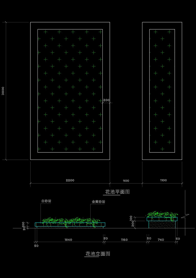 <a href=https://www.yitu.cn/sketchup/huayi/index.html target=_blank class=infotextkey>花</a>池立面cad<a href=https://www.yitu.cn/su/7937.html target=_blank class=infotextkey>图纸</a>素材