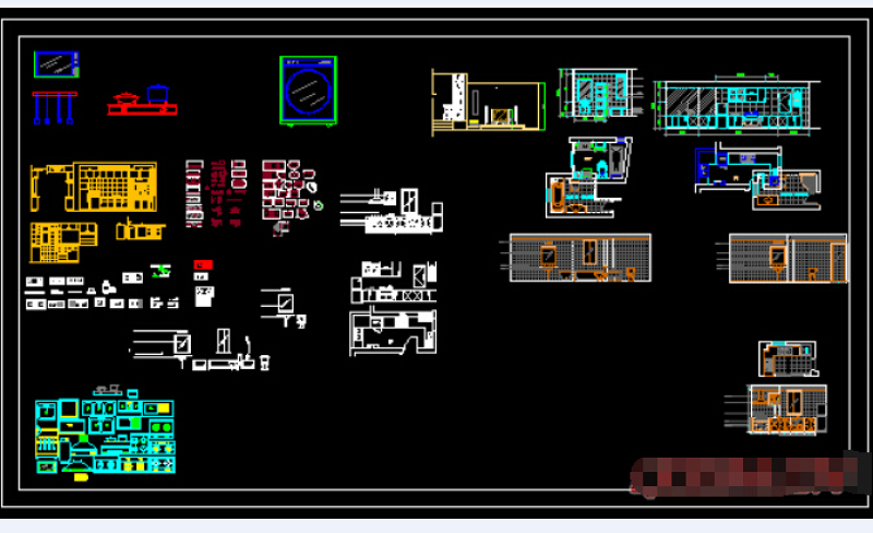 常用<a href=https://www.yitu.cn/sketchup/chufang/index.html target=_blank class=infotextkey><a href=https://www.yitu.cn/su/8620.html target=_blank class=infotextkey>厨房</a></a>类CAD图块下载