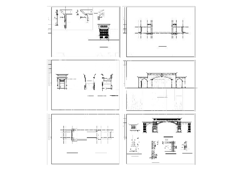 <a href=https://www.yitu.cn/su/7987.html target=_blank class=infotextkey>小区</a>大门cad