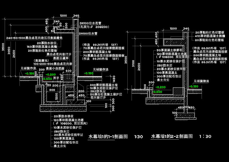 <a href=https://www.yitu.cn/su/5628.html target=_blank class=infotextkey>水</a>幕墙<a href=https://www.yitu.cn/su/7392.html target=_blank class=infotextkey>平面</a>cad素材