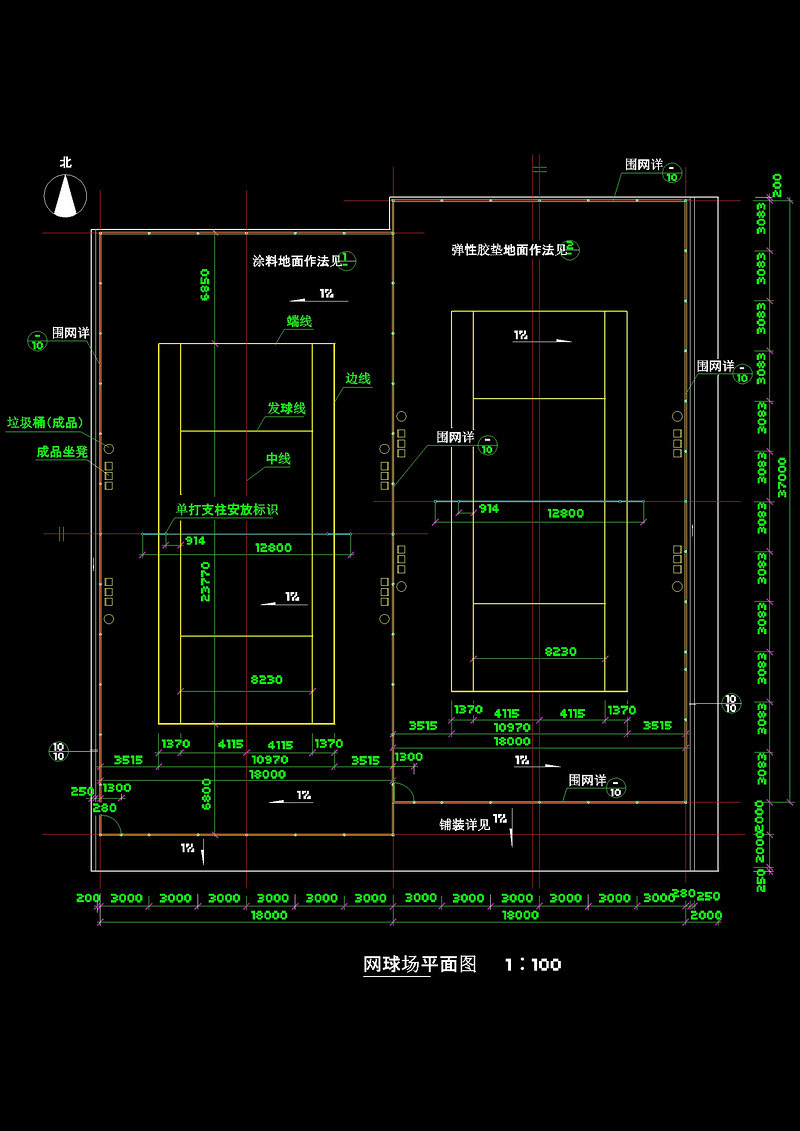 网<a href=https://www.yitu.cn/su/7816.html target=_blank class=infotextkey>球场</a><a href=https://www.yitu.cn/su/7392.html target=_blank class=infotextkey>平面</a><a href=https://www.yitu.cn/su/7937.html target=_blank class=infotextkey>图纸</a>cad素材